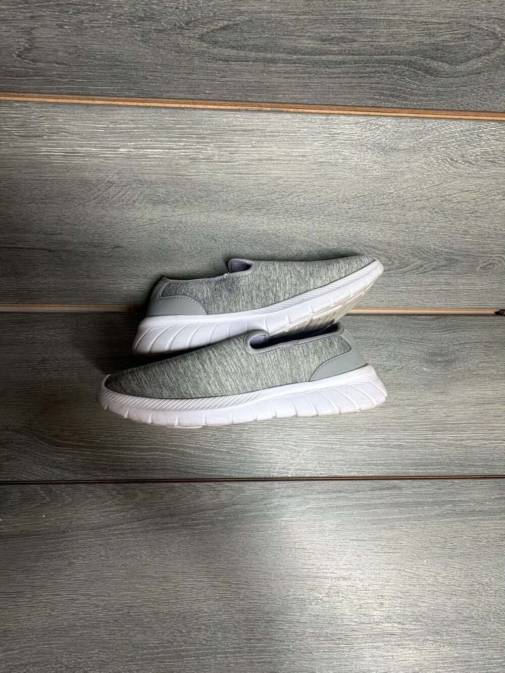 Athletic Works Women's Gray Slip-On Walking Shoes Size 10 W